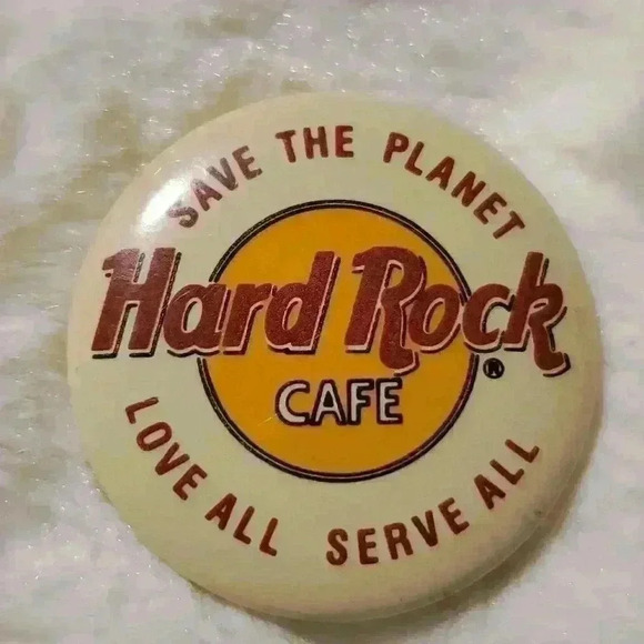 Vintage Hard Rock Cafe Buttons and Pin - Picture 5 of 8